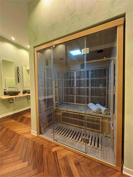 Bagno con sauna